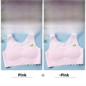 Miiow | MiiOW Cat Person Sports Bra For Teenage Girls Anti Shock Prevent Protrusion Middle School Students Puberty Development Stage 14 Years Old