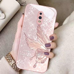 เคสโทรศัพท์มือถือ Oppo R17 กระจกหรูหรา ป้องกันการตกหล่น ดีไซน์หรูหรา ดีไซน์ผีเสื้อเพชร ดีไซน์หรูหรา ดีไซน์หรูหรา