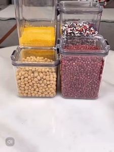 Cereal Storage Container | Airtight Food Storage Box | Fresh Keeping Container for Cereal Snacks & Dry Goods