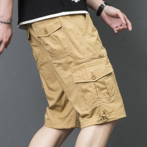 Kawadu | Summer New Fashionable Cotton Loose Work Pants 5-Pocket Casual Shorts