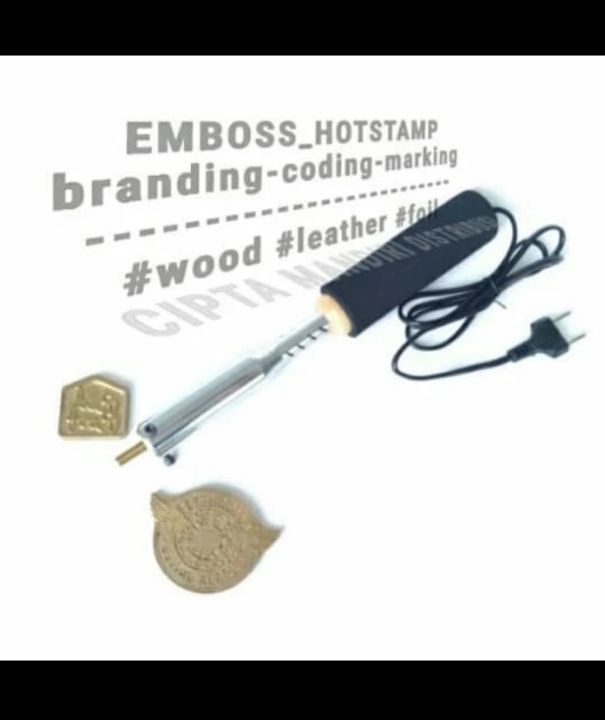 Alat emboss hot stamp handy stempel foil poly