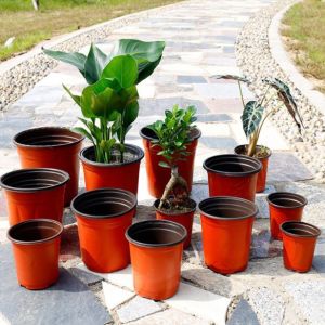 50pcs Flower Pot Plastic Plant Pots Desktop Potted Soft Nursery Garden Plastic Plant Pots Desktop Potted