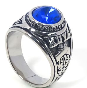 【OGDA】 New Eagles Ring Kuya for Men Gold Silver Stainless Steel Gem High Polished Pure Waterproof Anti Rust The Fraternal Order of Eagles Philippine TFOE-PE Couple Size 8-13 Fashion Jewelry Gifts A222