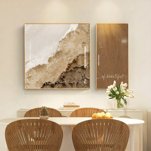 YASISHA | Wabi-Sabi Abstract Wall Art for Dining Room