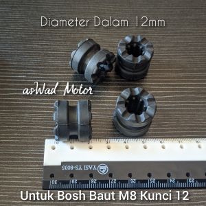 Karet Dudukan Knalpot M8 baut 12 / Karet Dudukan knalpot Diameter 12mm / Karet Pegangan Dudukan Knalpot Bosh baut M8 Kunci 12 / Karet Gantungan Knalpot Baut 12