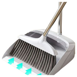 2024 New Broom And Dustpan Set for Home Use Soft Bristle Broom Water Scraper Waste Scooper Combination High End Household Cleaning Tools