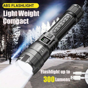 Powerful LED Flashlight USB Rechargeable P900 Torch Zoomable Hand Lamp for Camping 3000 Lumens