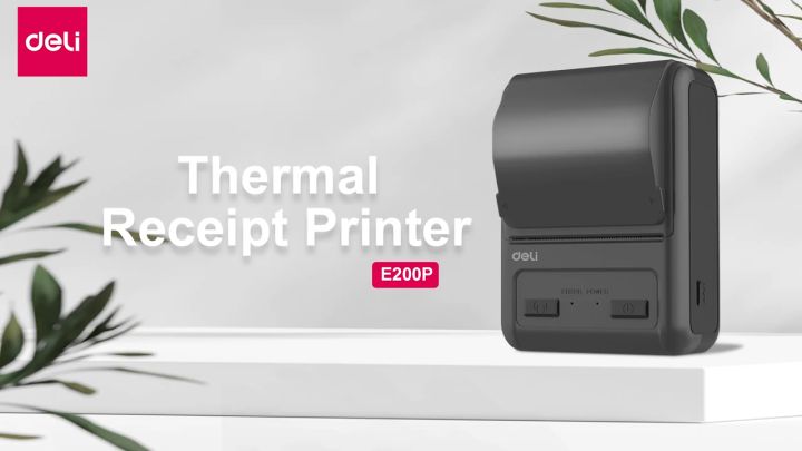 Deli Thermal Printer Waybill Printer Bluetooth Label Printer Mini ...