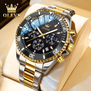 OLEVS Mens Watch On Sale Waterproof Original Business Fashion Mens Casual Watch Stainless Steel Strap With Gift Box COD