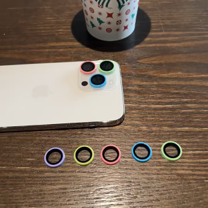 Bercahaya Metal Ring Camera Lens Protector iPhone 16 12 11 13 14 15 Pro Max 15 Plus 12 Mini 13Pro Max Tempered Glass Pelindung Lensa Kamera Belakang