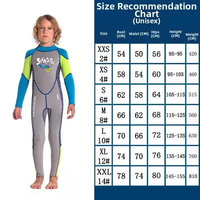 Insulated Childrens Wetsuit 2.5mm