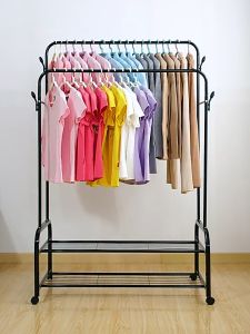 🌟 Venus 3-in-1 แบบ ราวเเขวนผ้า กระดูกตากผ้า สไตล์มินิมอล บาร์เดี่ยว บาร์คู่ มีชั้นบรรยายที่เเขวนบริเวณหมวก โครงเหล็ก ราวแขวนผ้า มินิมอล (พร้อมส่ง)