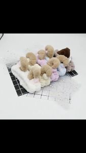 Băng Đô Cài Tóc Cừu 3D Vải Nhung Mềm Mại Dễ Thương