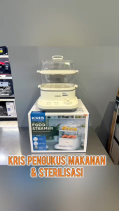 Kris 6 ltr Pengukus Makanan 800 watt - Putih Food Steamer Alat Kukus Serbaguna Kukusan Makanan Food Grade Peralatan Masak