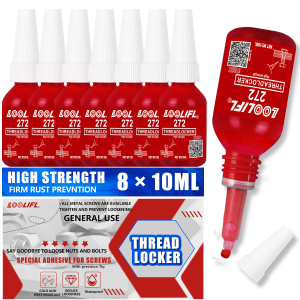 LOOLIFL 10ml Threadlocker 243 Medium Strength Threadlocker Anti Rust Blue Thread Locking Agent Adhesive Caulk Adhesives Sealer