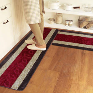 Strip Kitchen Floor Mat Slip-proof Oil-proof Kitchen Carpet Bedroom Door Mat Bathroom Absorbent Mat Water-proof Slip-proof Mat