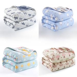 Summer Cooling Cotton Blanket six-layer gauze
