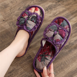 Couples Anti-Slip Particle Slippers Korean Style Indoor Home Floor Tile Pattern Silent Home Slippers for Men And Women