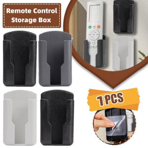 Universal White Air Conditioner Remote Control Mobile Phone Plug Holder Wall Mounted Box Storage for Air Conditioner TV