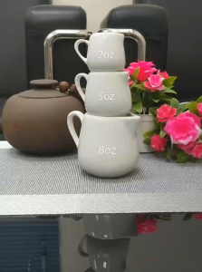 #MINI WHITE CERAMIC CREAMER JUG CREAMER PITCHER FOR COFFEE MILK COFFEE GRAVY & SYRUP SERVING PIITCHER#