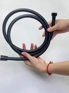 ONOJ 1.5M PVC Shower Hose Explosion-Proof Flexible Bathroom Handheld Shower Head Hose Black