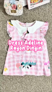ByKiddos - ADELINE Dress Rayon Premium Anak Perempuan 1-3 Tahun / Dress Anak Rayon Casual