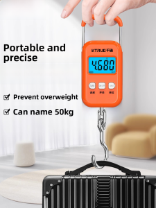 Portable Travel Handheld Electronic Scale High Precision Luggage Weighting Device Home Use Fish Hook Scale Kitchen Tools