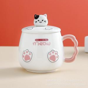 DIHUANTUO | Heated Ceramic Creative Mug With Spoon And Cover