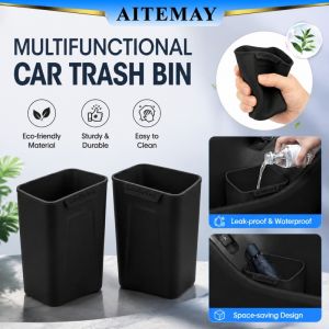 Hộp đựng cửa xe bằng silicon aitemay phù hợp với tất cả hộp đựng đa năng Thùng rác Phụ Kiện Xe Hơi đựng ô