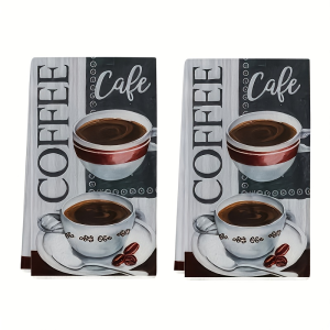 2-Pack Kitchen Towels for Coffee Lovers Dish Towels Hand Towels Kitchen Decor Towels Neighbor Gifts Sweet Housewarming Gifts for Friends Mom Gifts Friend Birthday Gifts