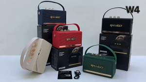 ข้ามพรมแดนใหม่ W4 Marshall ลำโพงบลูทู ธ แบบเดียวกันเสียงไร้สายขนาดเล็กแบบพกพาแบบพกพาใส่การ์ดเสียงกลางแจ้ง