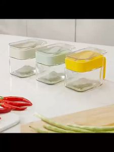 Spice box home spice jar combination set spoons separate salt shaker glass spice jar