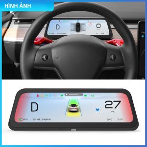 Màn Hình Hiển Thị HUD 9.6 Inch MỚI 2025 Dành Cho Tesla Model 3/Y Hỗ Trợ Carplay Và Android AUTO Lắp Đặt Nhanh Chóng Chỉ Trong 5 Phút Nâng Cấp HUD Để Cải Thiện Trải Nghiệm Lái Xe