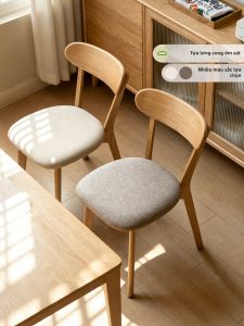 XIANGNANSONG | Real Wood Comfortable Dining Chairs with Soft Padded Backs