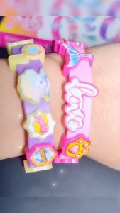 FUNToy DIY Manik-manik Gelang dengan Panjang yang Dapat Disetel Mainan untuk Anak-Anak Hadiah 4 Pcs