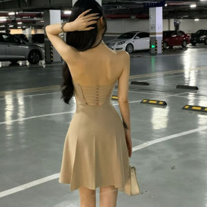CHANGTONG | Elegant Fitted Short Dress Summer Wear