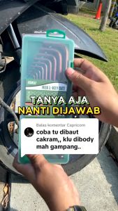 ISKU Kunci L Set panjang Hex Key 9pcs S2 Ball Point Hexagon L Key kunci L bagus Kunci L Wrench