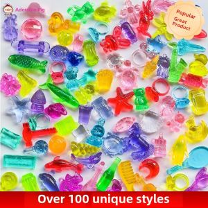 Acrylic Plastic Gemstone Toys Heart Shaped Diamond Princess Box for Girls Creative DIY Handmade Beading Jewelry Crafts