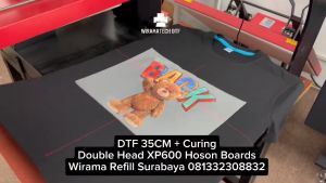 Printer DTF A3 35cm Double Head Epson XP600 dan Curing