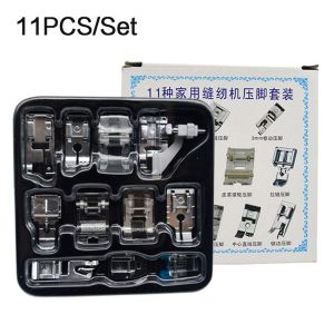 11Pcs Sewing Machine Presser Foot Feet Kit with Box Sewing Machines Foot Tools Sewing Accessories