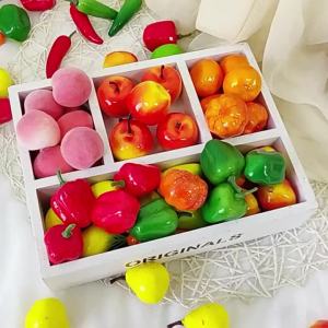 20PCS Realistic Fake Fruits Veggies Random Mixed Perfect for Party Decor Halloween Styling Photo Prop Gift Colorful Lifelike ZYF