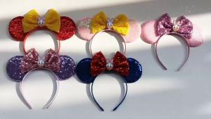 Herocross | New Girls Mouse Ears Headband For Children Hairband Birthday Party Gift Cartoon Duck Hair Hoop Boutique Kids Hair Accessories