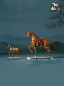 TONGSHIFU | Tượng ngựa đồng phong thủy đồ trang trí phòng khách văn phòng quà tặng ý nghĩa