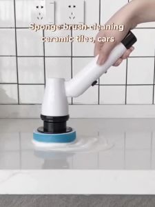 7 แบบ ไฟฟ้า ออกแบบไร้สาย แปรงทำความสะอาด พร้อมหัวเปลี่ยน สำหรับห้องน้ำ