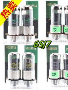 Early Original Box Sylvania 6SJ7GT/6J8/6AC7/717A Electronic Tube with Iron Base Brand New HiFi Audio Parts And Accessories