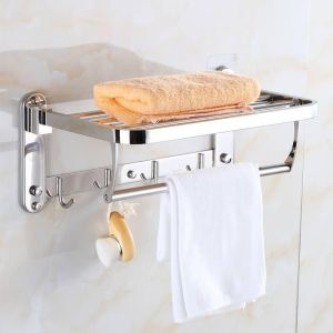 Vắt khăn giàn gập inox 304 dài 50 cm60 cm Nhỏ gọn phù hợp phòng tắm nhỏ