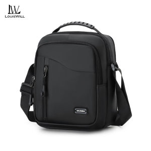 LouisWill Mens Shoulder Bag Waterproof Messenger Bag Travel Bag Business Bag Large Capacity Handbag Lightweight Casual Bag Fashion Leisure Sport Street Bag for College Student