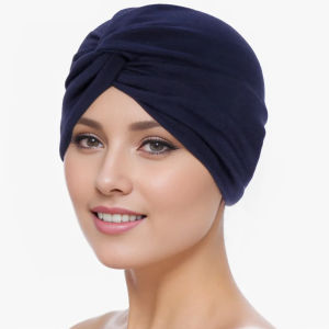 1pcs Stretch Turbans Head Women Cap Cover Twisted Pleated Headwrap Assorted Colors Hair Cover Beanie Hats for Women Girls