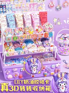 กล่องของเล่น DIY สำหรับเด็กผู้หญิง ชุดสติกเกอร์กระดาษพับแบบหรูหรา ของเล่นที่สร้างสรรค์และสนุกสนาน