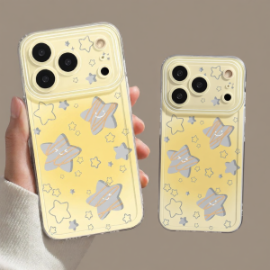 YOUSIDUN | Magnetic With Stand All-around Purple Aesthetic Star Miffy Phone Case Soft Shell